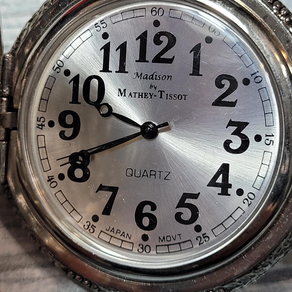 Madison QUARTZ Watch pocket with chain - Picture 3 of 7